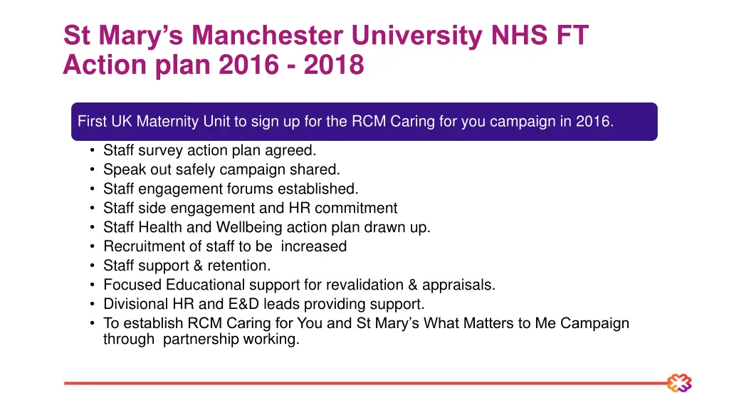 st mary s manchester university nhs ft action