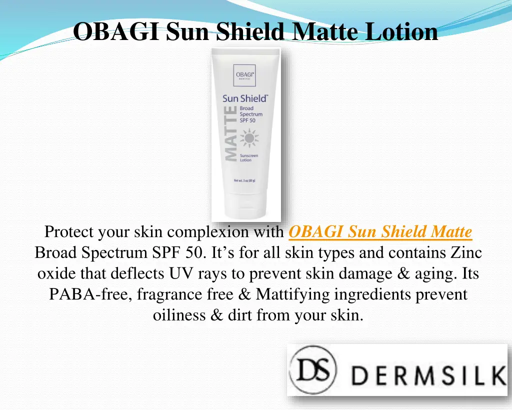 obagi sun shield matte lotion