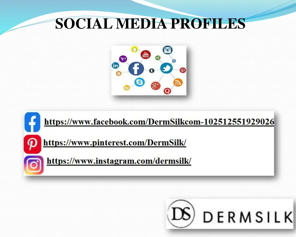 social media profiles