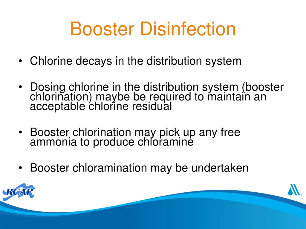 booster disinfection