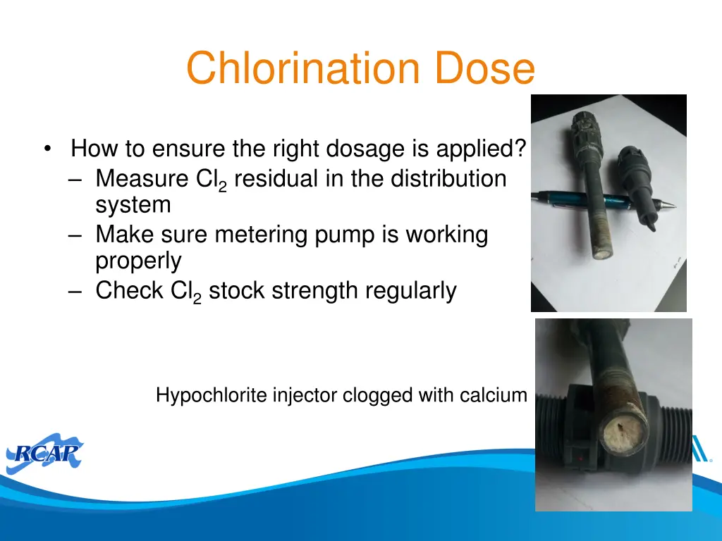 chlorination dose