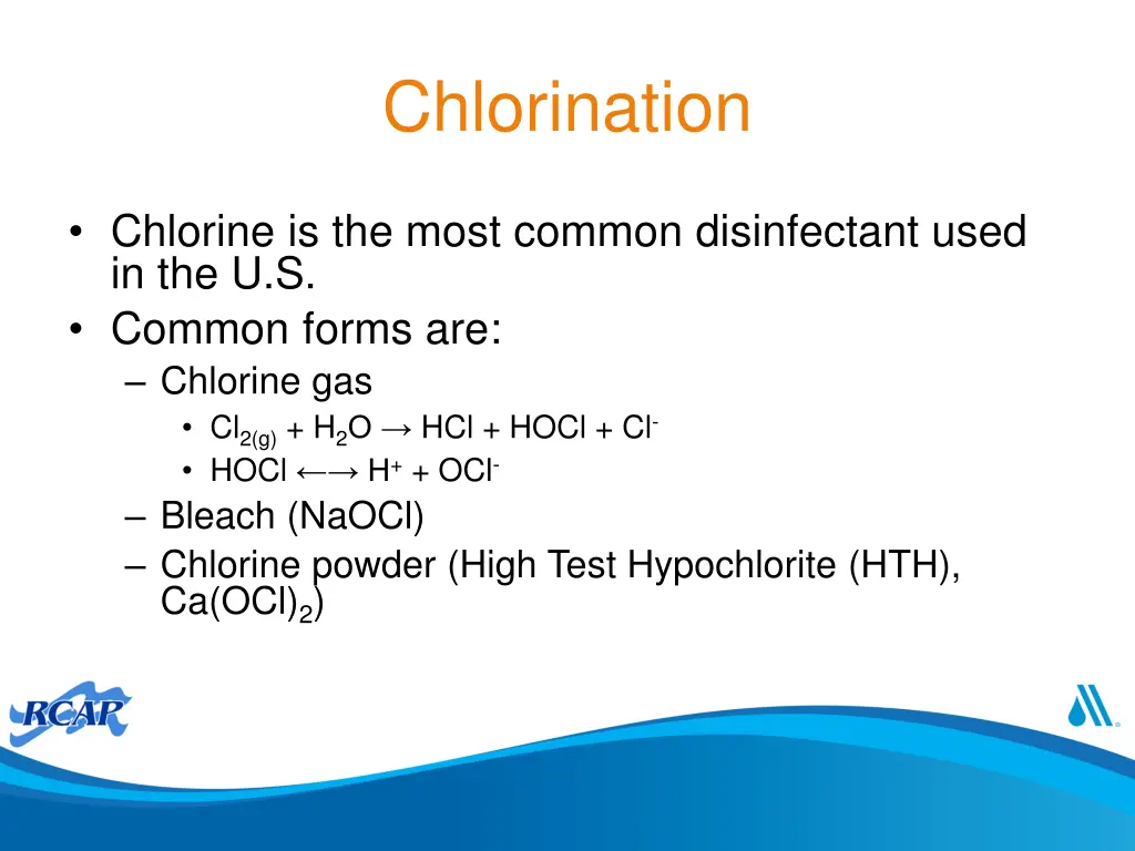 chlorination