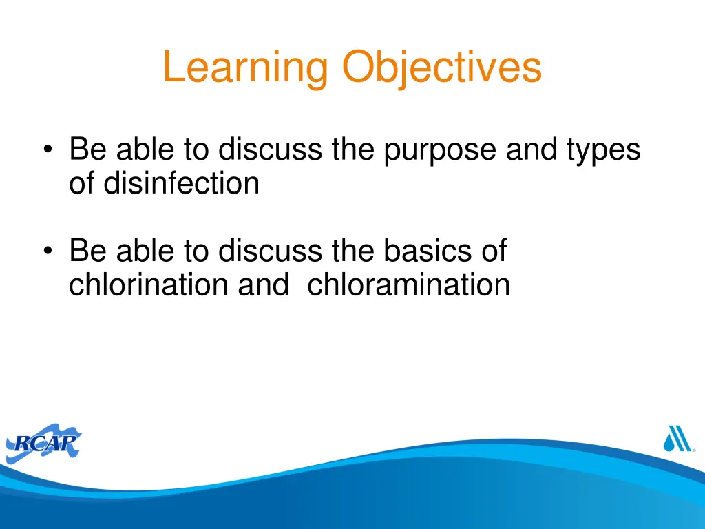 learning objectives