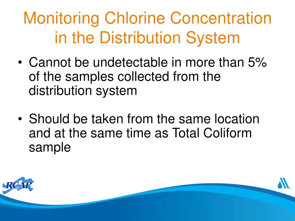 monitoring chlorine concentration