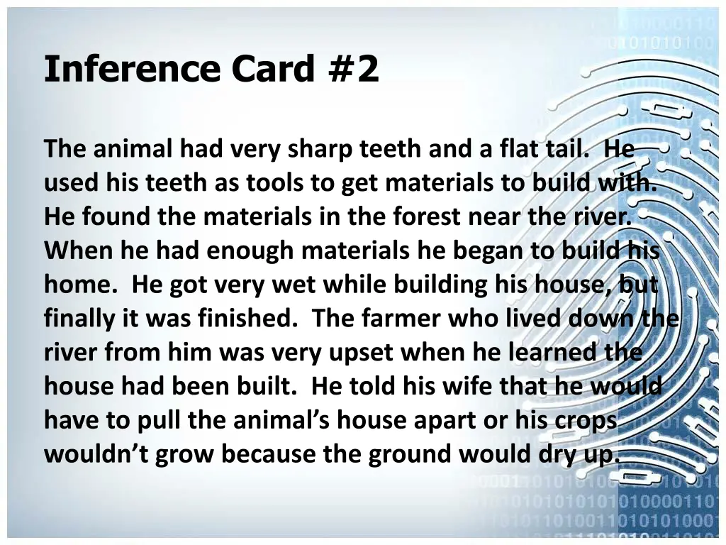 inference card 2