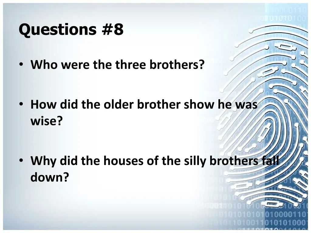 questions 8