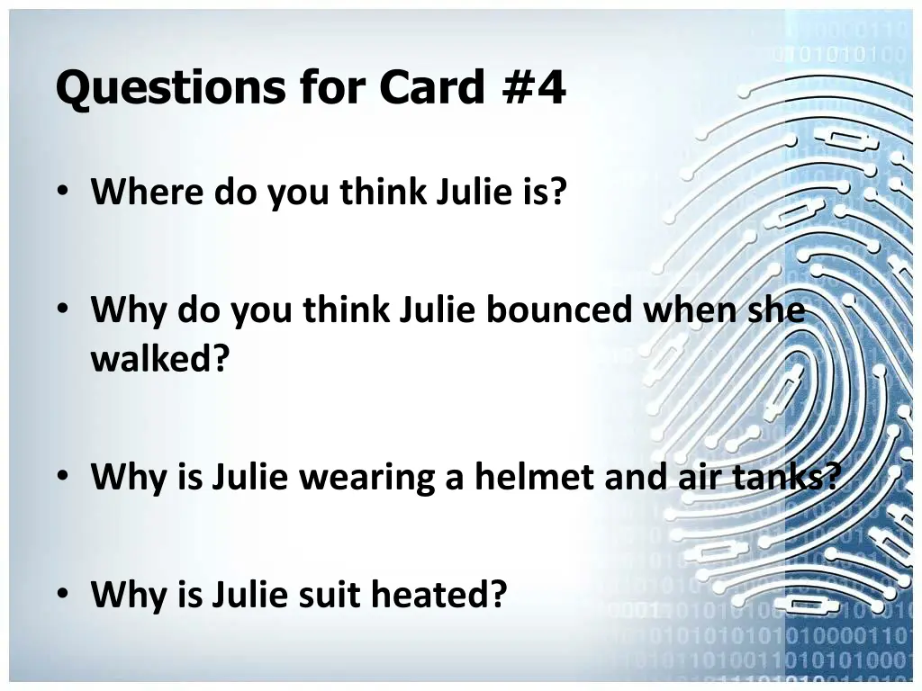 questions for card 4