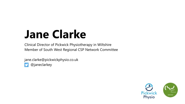 jane clarke clinical director of pickwick