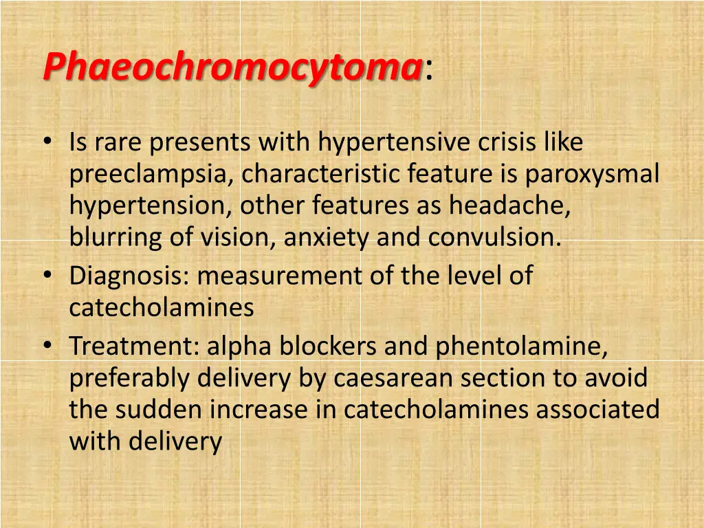 phaeochromocytoma