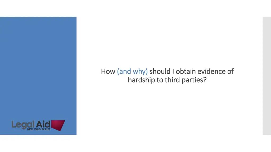 how how and why and why should i obtain evidence 1