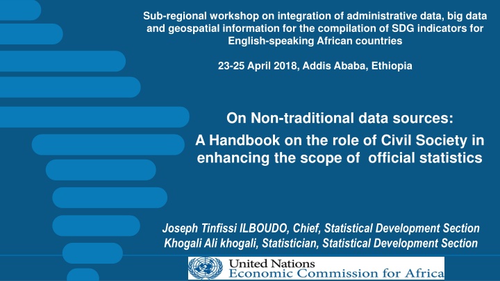 sub regional workshop on integration