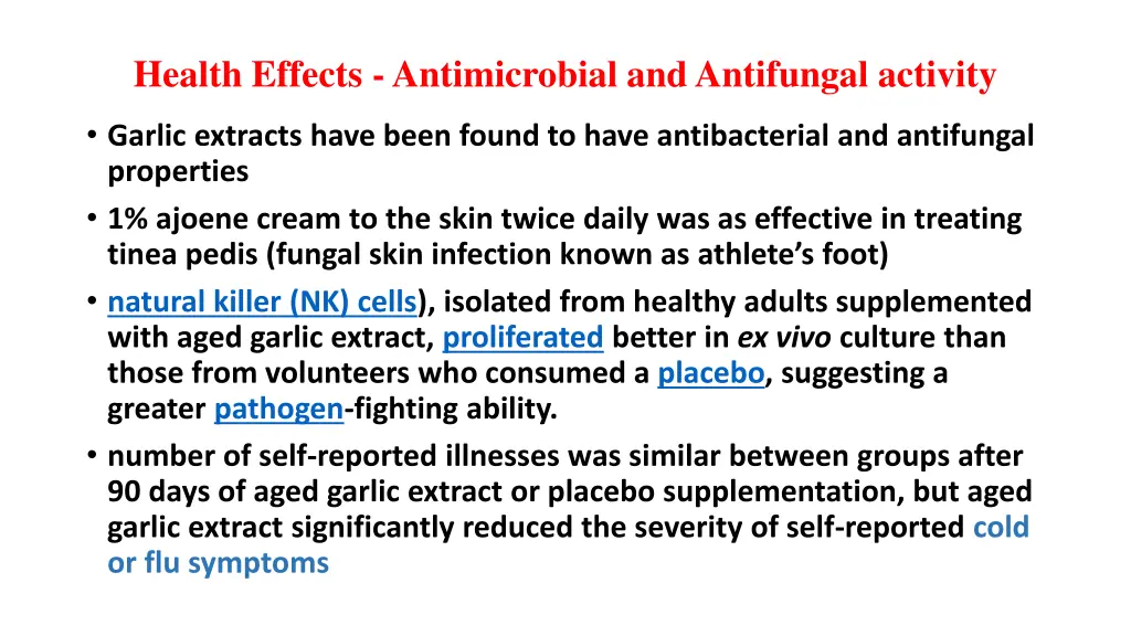 health effects antimicrobial and antifungal