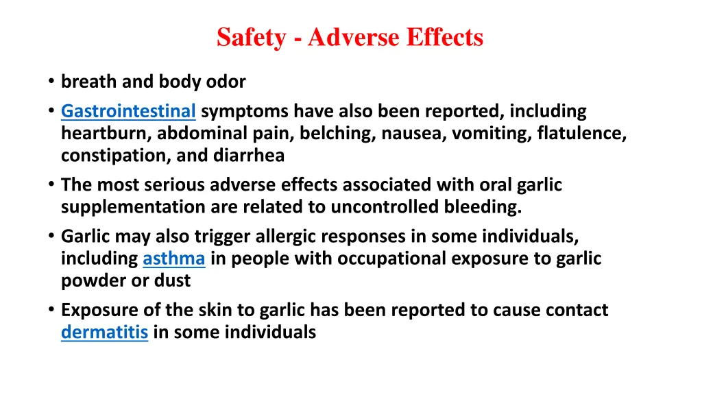 safety adverse effects