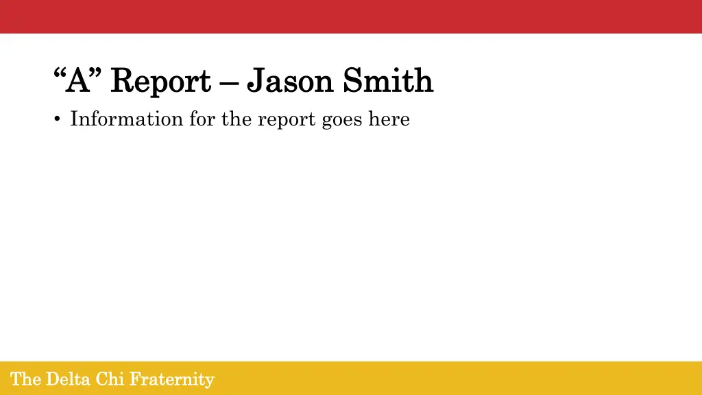 a report a report jason smith jason smith