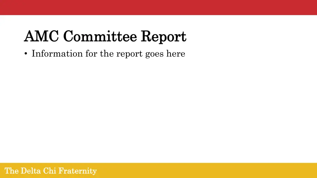 amc committee report amc committee report