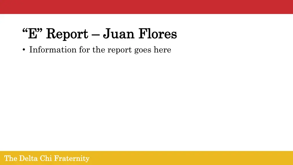 e report e report juan flores information