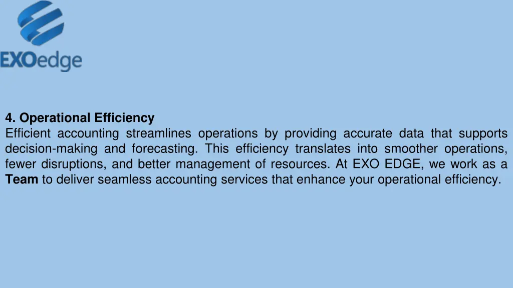 4 operational efficiency efficient accounting