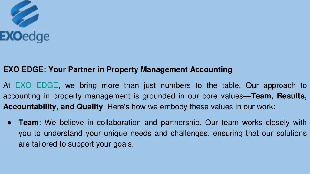 exo edge your partner in property management