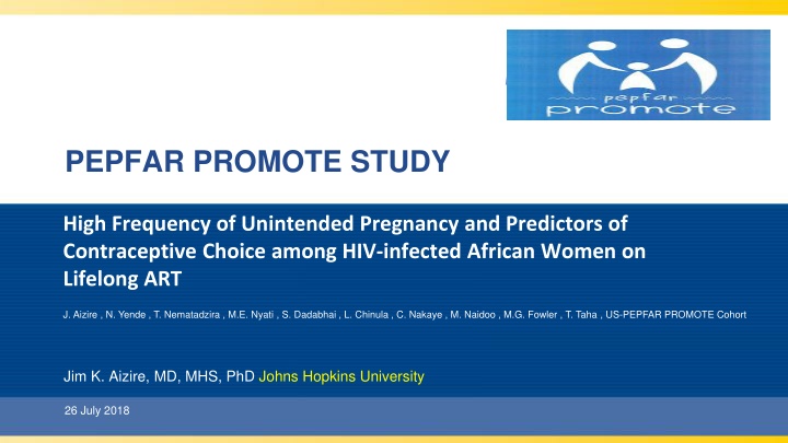 pepfar promote study