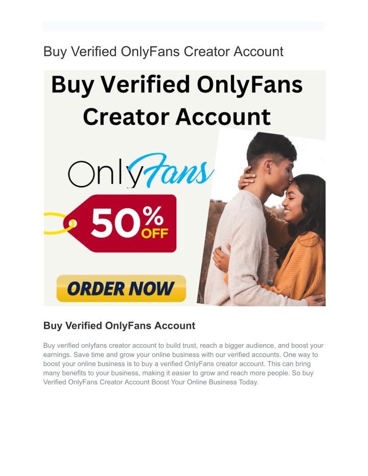 buy verified onlyfans creator account