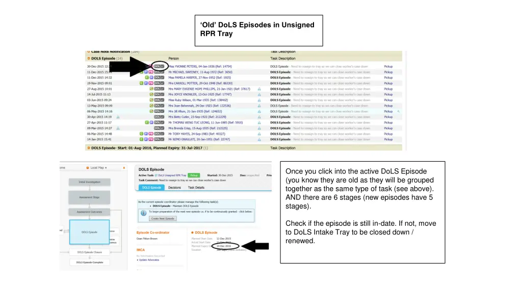 old dols episodes in unsigned rpr tray