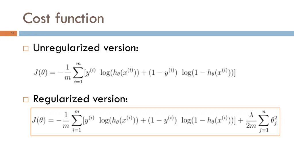 cost function 1