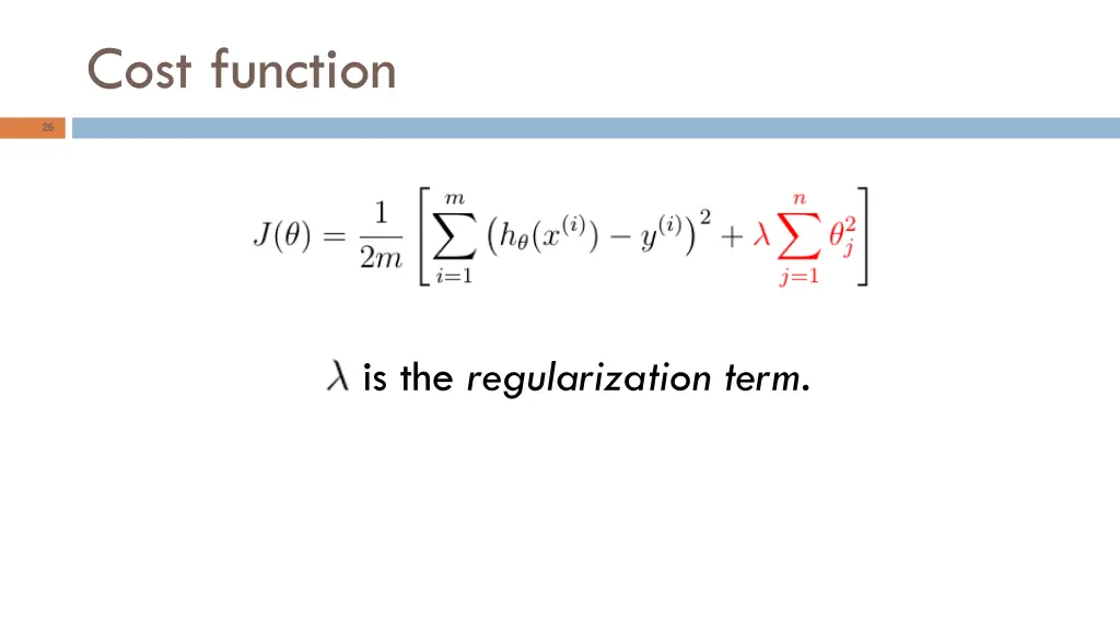 cost function