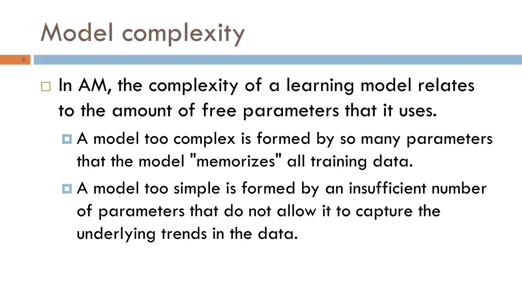 model complexity