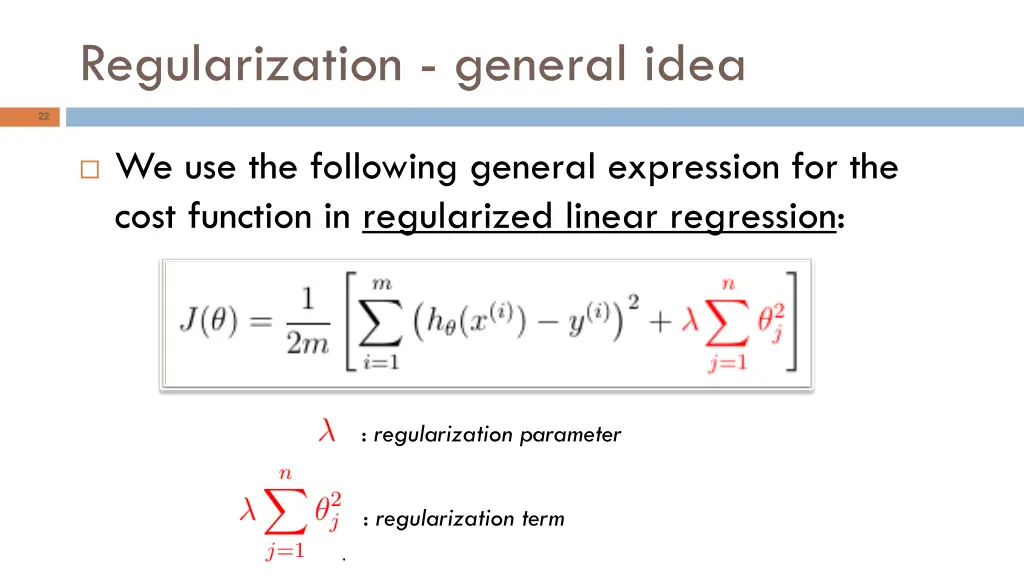 regularization general idea