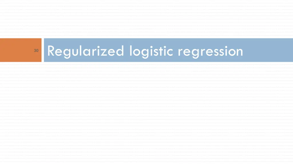 regularized logistic regression