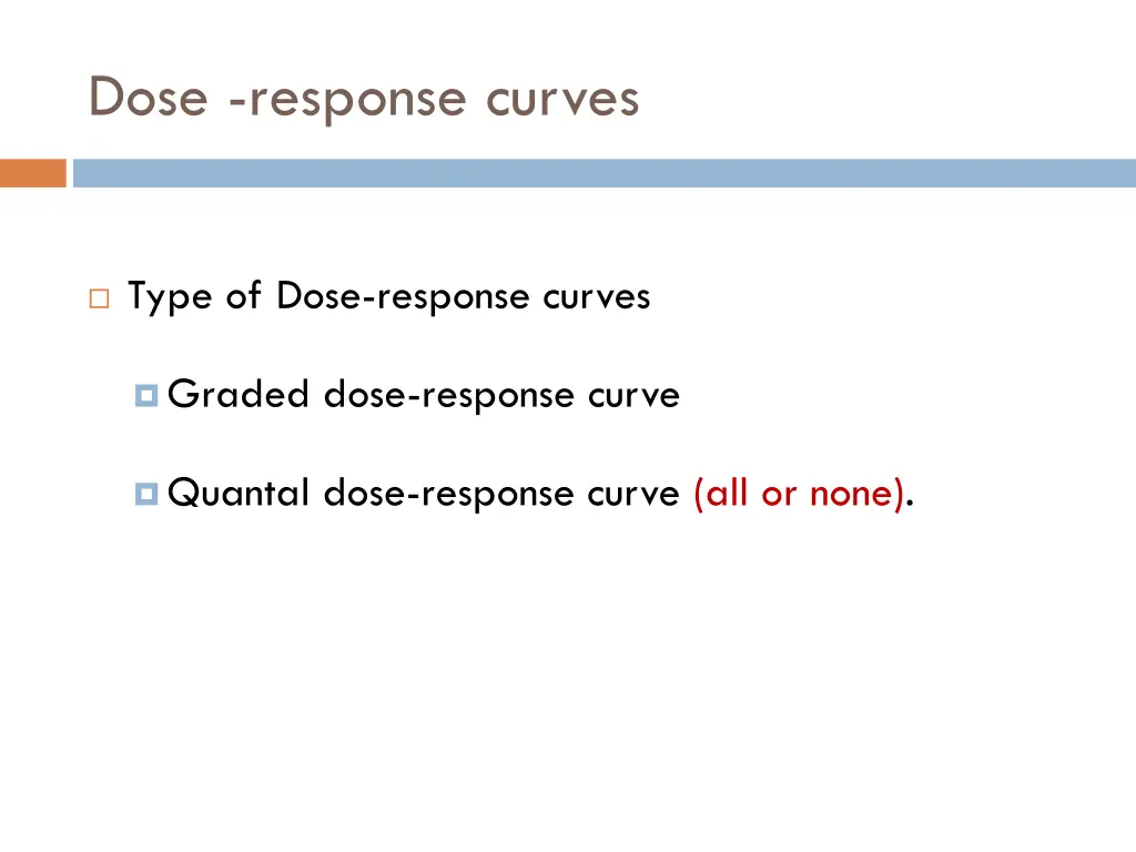 dose response curves 1