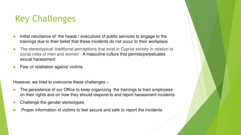 key challenges