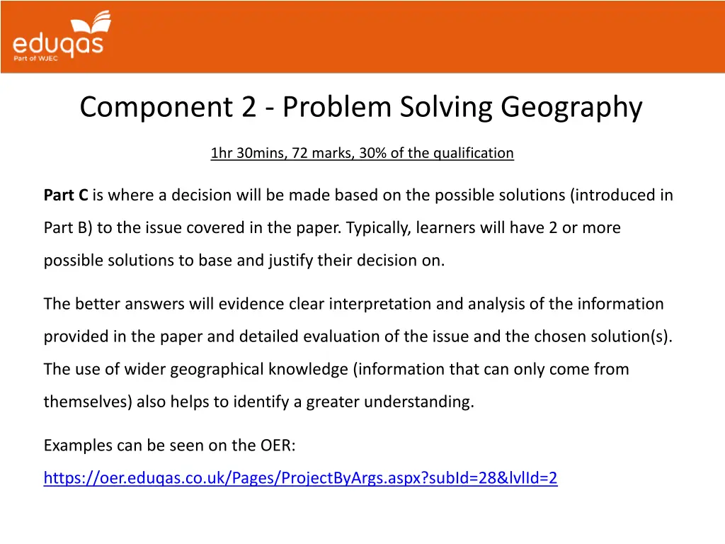 component 2 problem solving geography 1