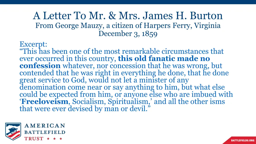 a letter to mr mrs james h burton from george