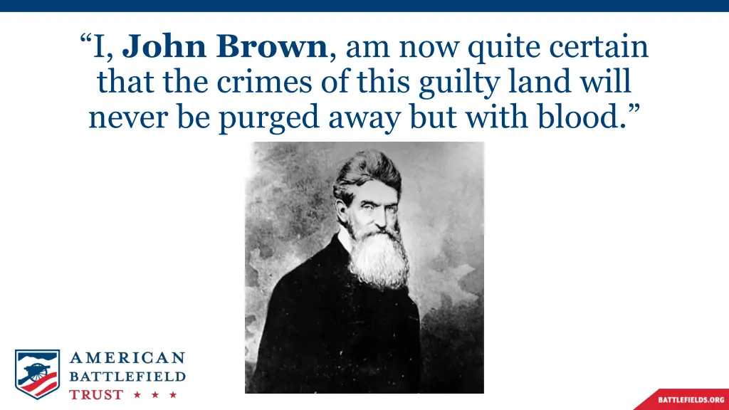 i john brown am now quite certain that the crimes