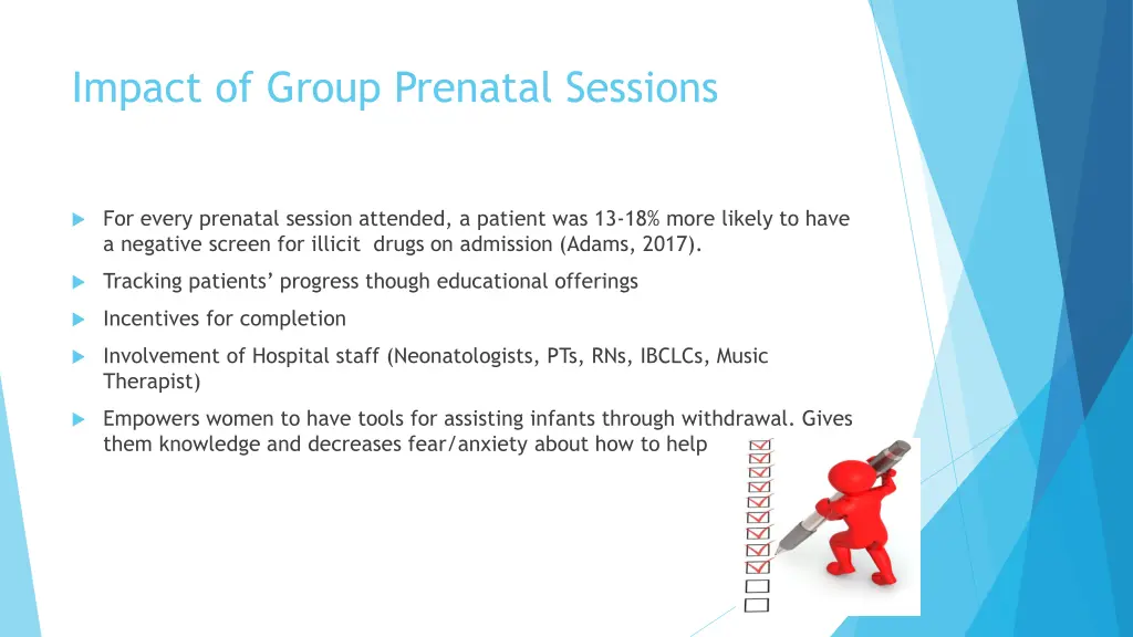 impact of group prenatal sessions