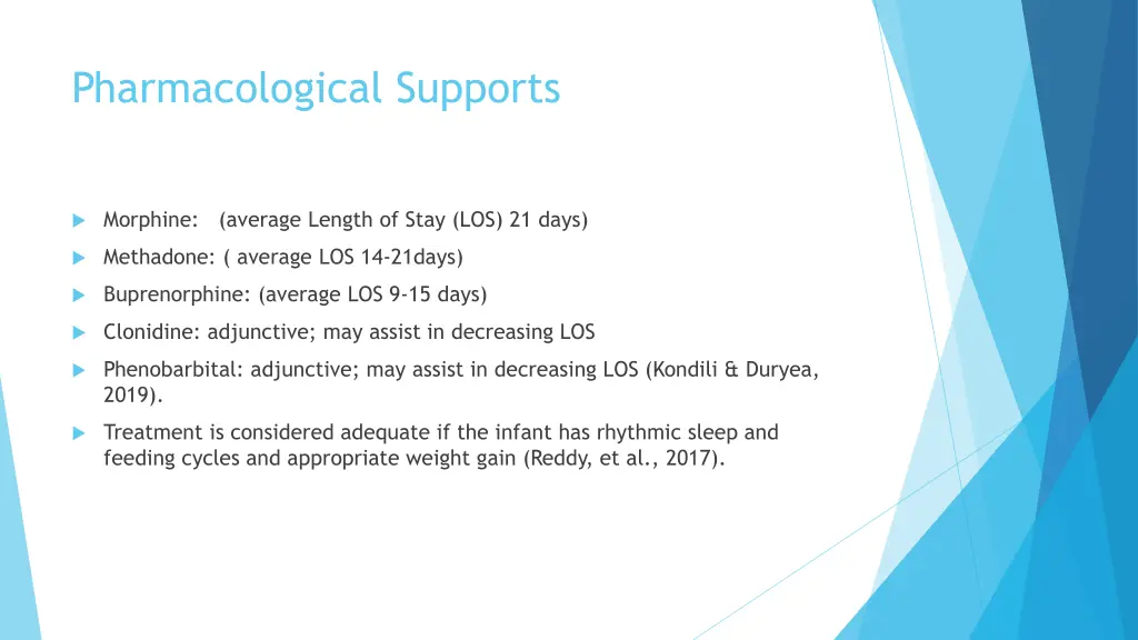 pharmacological supports