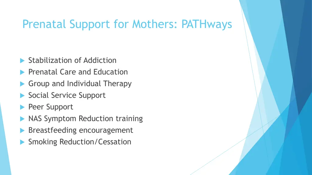 prenatal support for mothers pathways