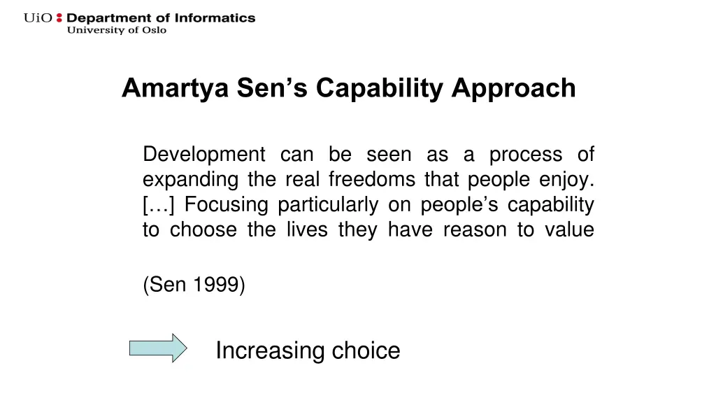 amartya sen s capability approach