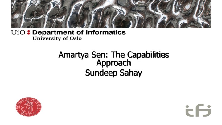 amartya sen the capabilities approach sundeep