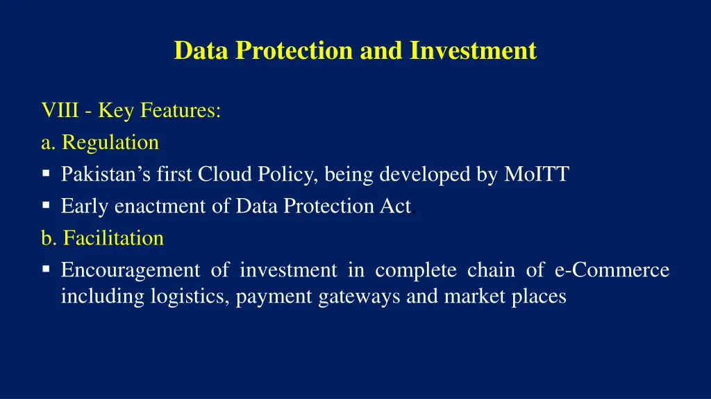 data protection and investment