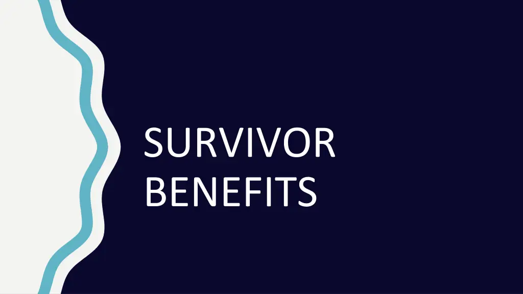 survivor benefits