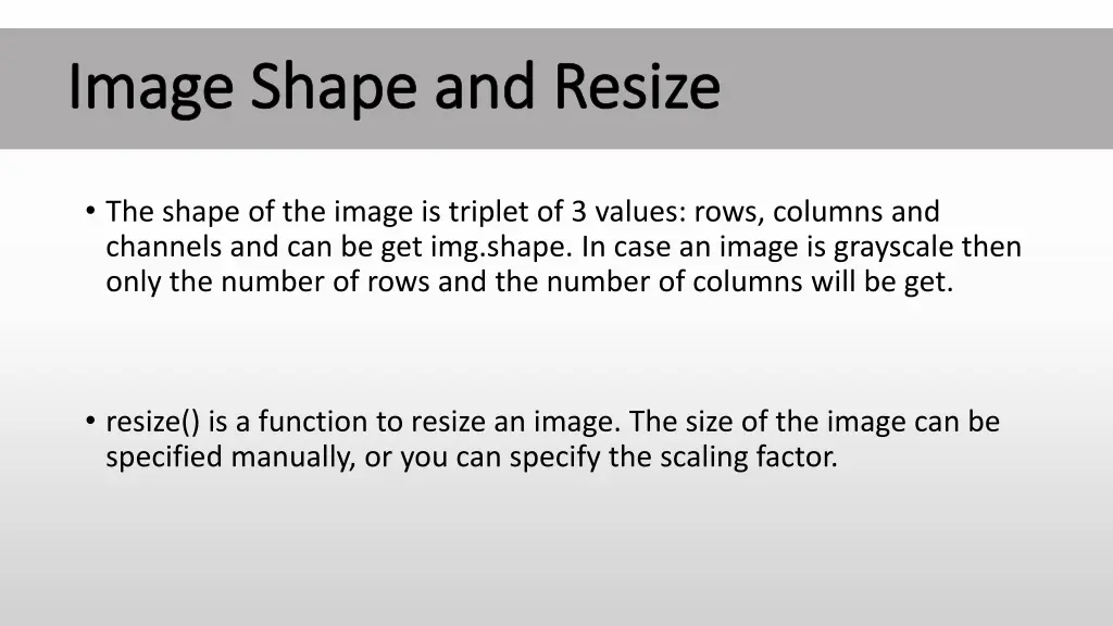 image shape and resize image shape and resize