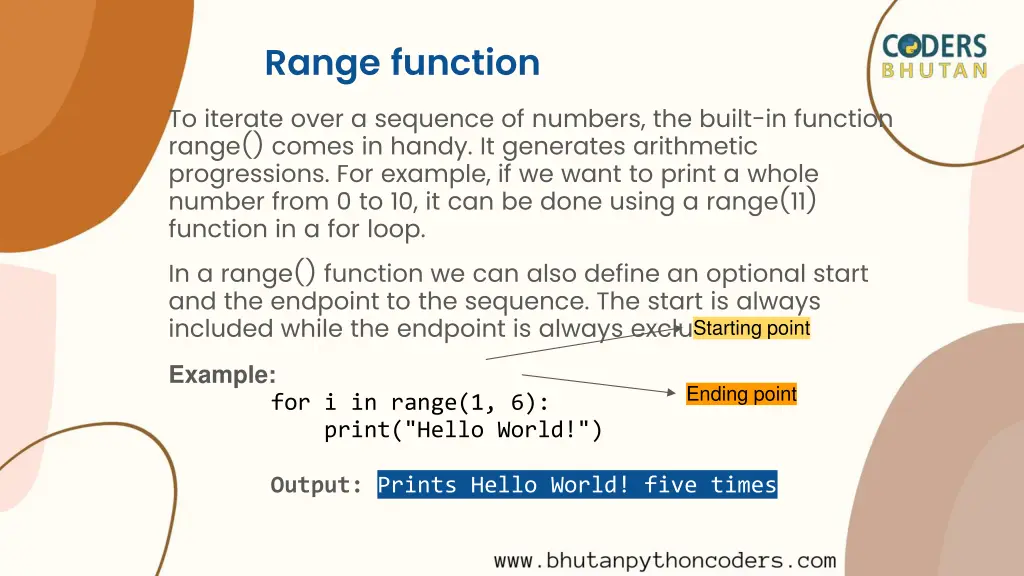 range function