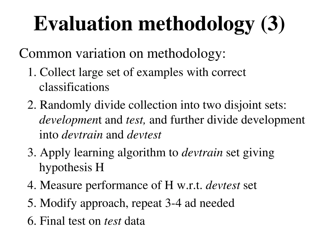 evaluation methodology 3