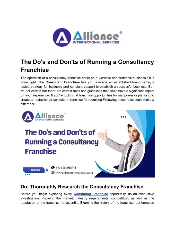 the do s and don ts of running a consultancy