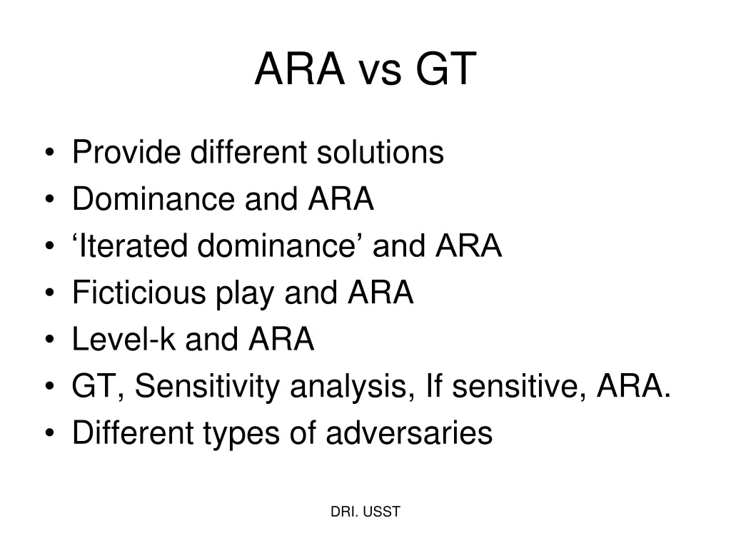 ara vs gt