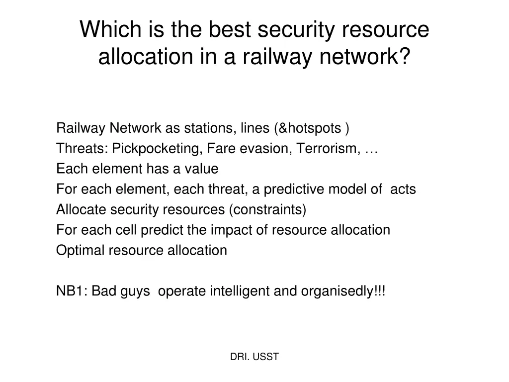 which is the best security resource allocation 1