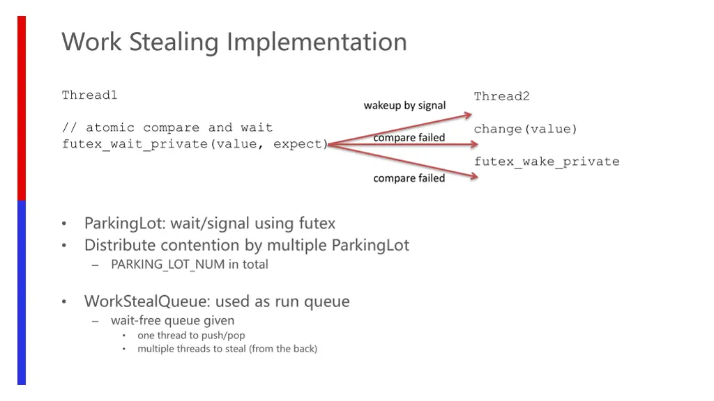 work stealing implementation