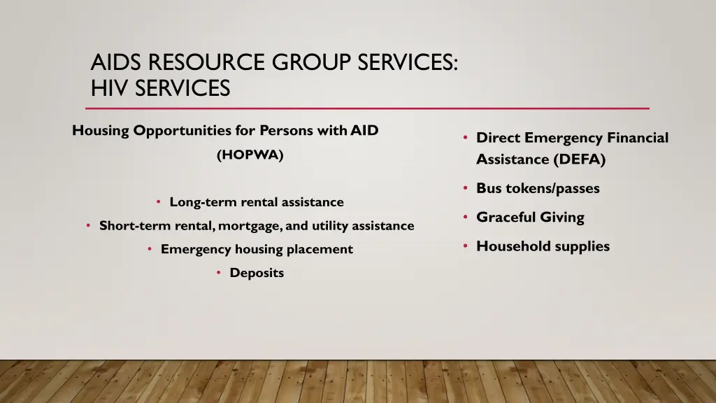 aids resource group services hiv services 1